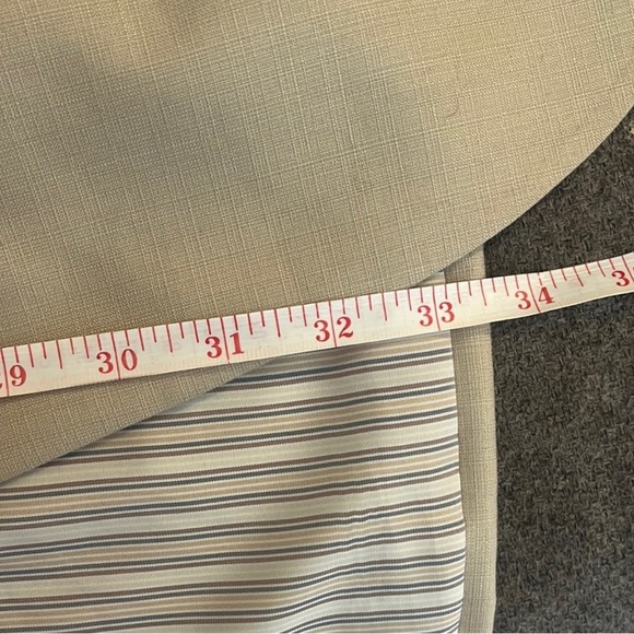 Stafford Essentials Tan Striped Formal Jacket - Picture 5 of 6